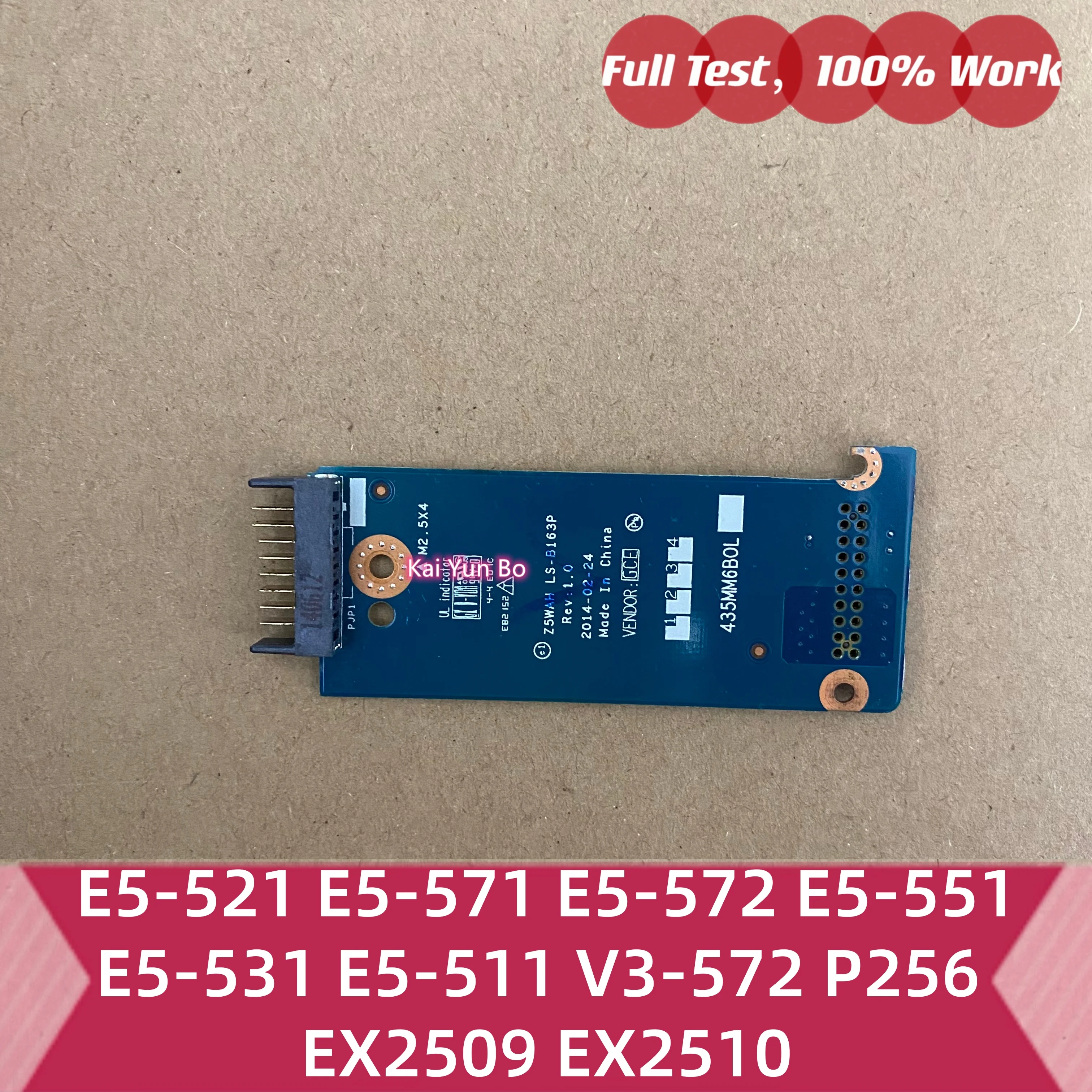 LS-B163P Para ACER Aspire E15 E5-521 E5-571 E5-572 E5-551 E5-531 E5-511 V3-572 Travelmate P256 Extensa EX2509 EX2510 Placa de Batería