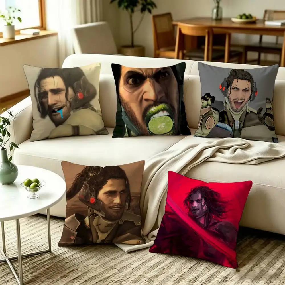 Jetstream Sam S-Samuel R-Rodrigues  Double-Sided Printed Cushion Cover Bedroom Bedside Sofa Pillow Case