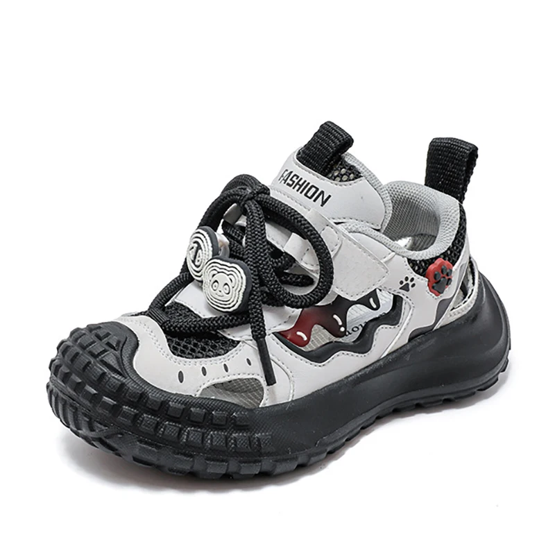 

2026 Spring Summer Kids Sports Sandals Breathable Mesh Beach Sandals Fashion Anti-Collision Non-Slip Casual Shoes for Boys Girls