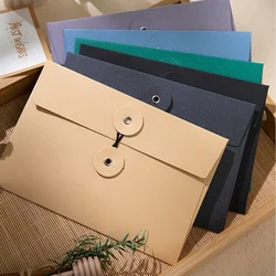 30pcs/lot A4/A5 Envelope Thicken 250g Kraft Paper Business Supplies Office Contract Stationery File Document Folders Packaging