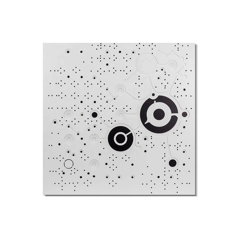 

Customized Minimalist Modern Black And White MaxiCode Acrylic 3D Wall Art