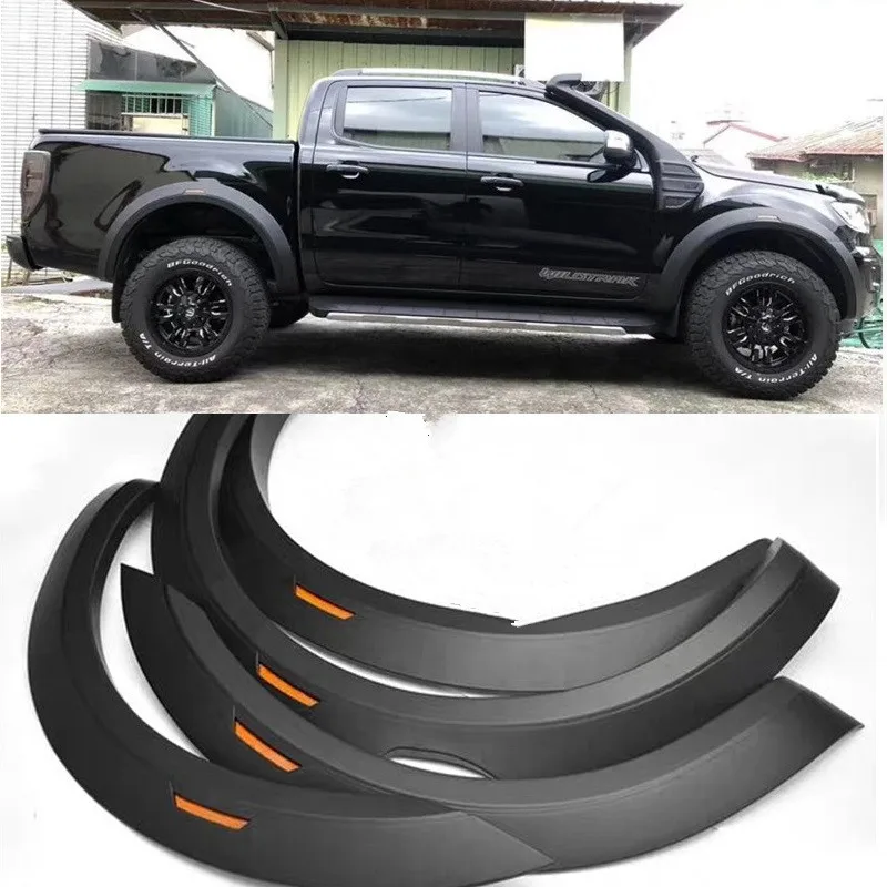 Exterior Auto Parts Fender Flare Running Board Side Bar Fit For Ford Ranger T7 T8 Xl Xlt Wildtrack Led 4 Door Fenders 2015-2021