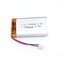 2-10PCS 703048 1100mAh 3.7V Lithium Polymer Rechargeable Battery for Beauty Instrument Early Education Machine Laptop Battery