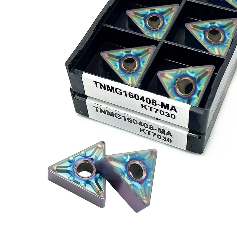 Triangular Car Blade TNMG160404 TNMG160408 Colorful Hardening Insert Processing Quenched Steel High Hardness Stainless Steel