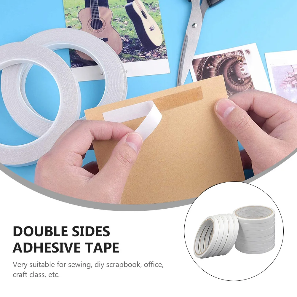 20 قطعة أشرطة لاصقة مزدوجة الوجه تذوب بالحرارة سهلة تقشير الترابط القوي لمكتب المنزل المدرسة الحرفية الفئة لتقوم بها بنفسك التطبيقات