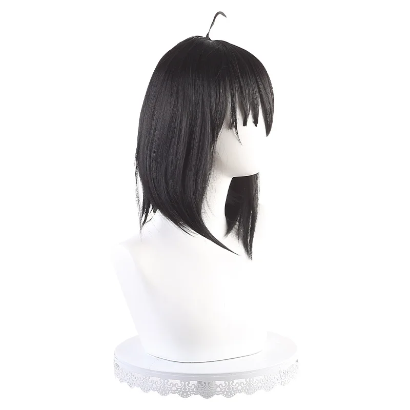Spy X Family Yuri Blair Cosplay Wig Black Student Hairstyle Realistic Scalp Simulation