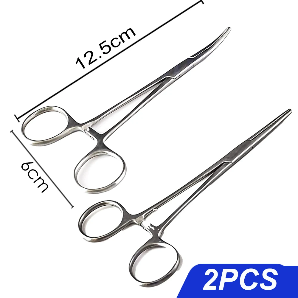 1-2 Stuks Vissen Tang Haak Extractor Gebogen Rechte Vis Controle Onthaken Apparatuur Remover Gebogen Tip Slicer Chirurgische clips