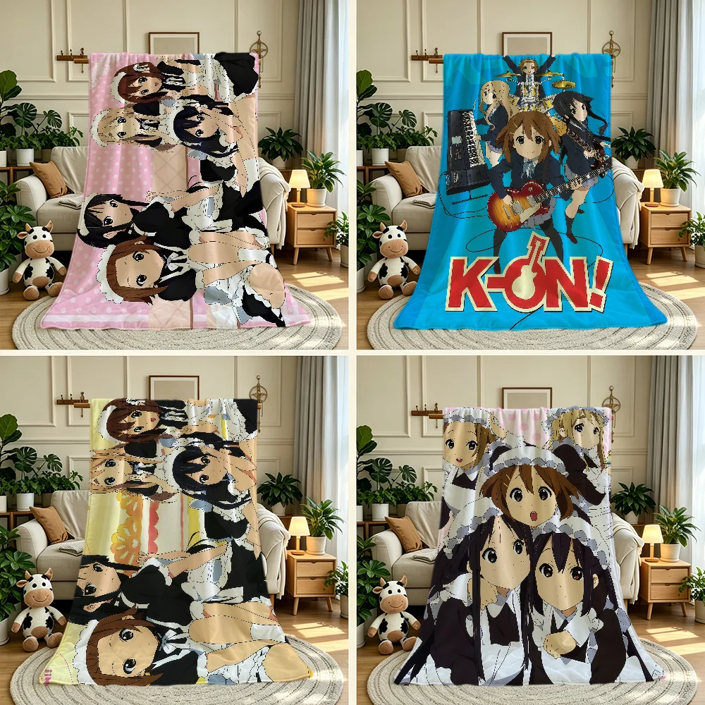 Anime Girl K-on-N Blanket Throw Super Cosy Plush Living Room Sofa Couch Childish Birthday Gifts