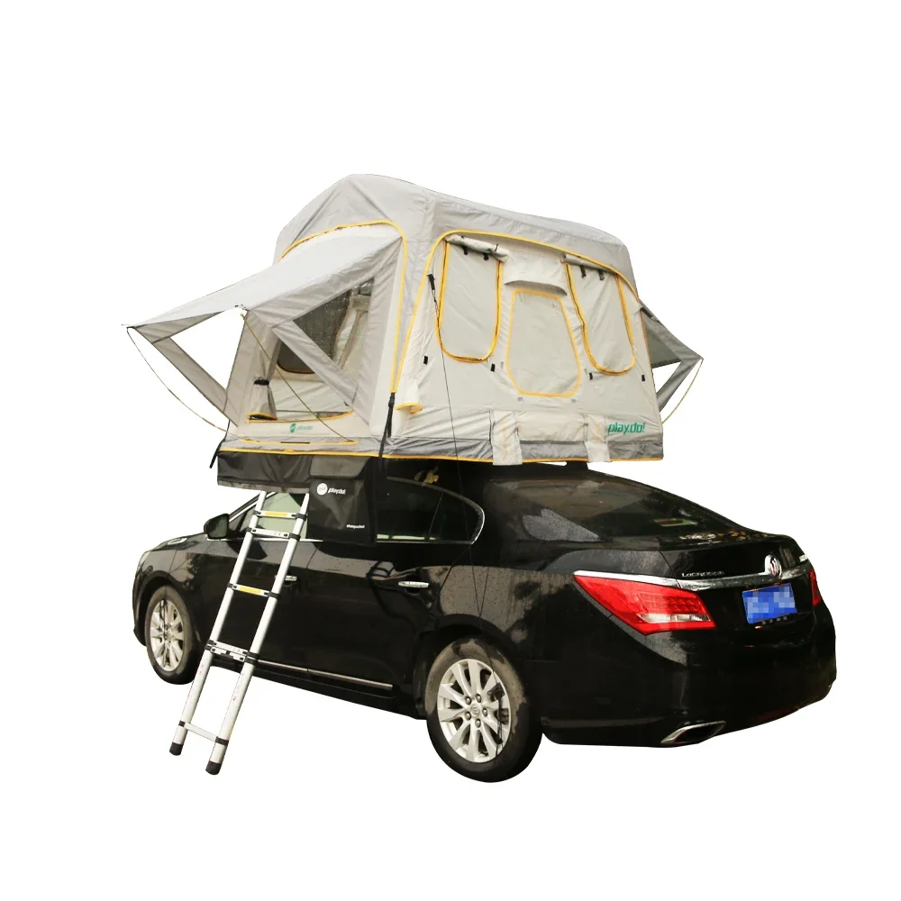 Three Fold Inflatable Rooftop 3-4 Person Camping Truck 8 Lock Roof Top Tent gazebo