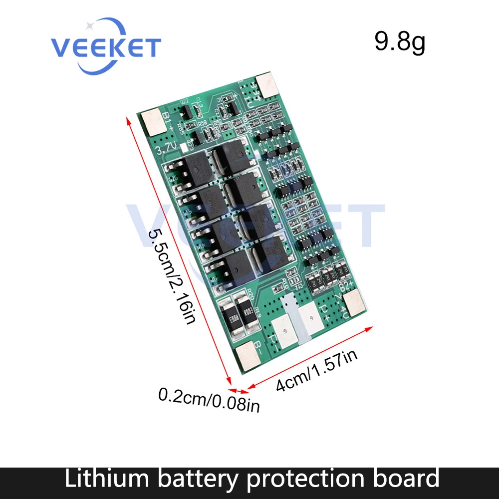 3S 12V/40A Lithium Battery Protection Board With Equalisation Charging function With Overcharge For electric bicycles