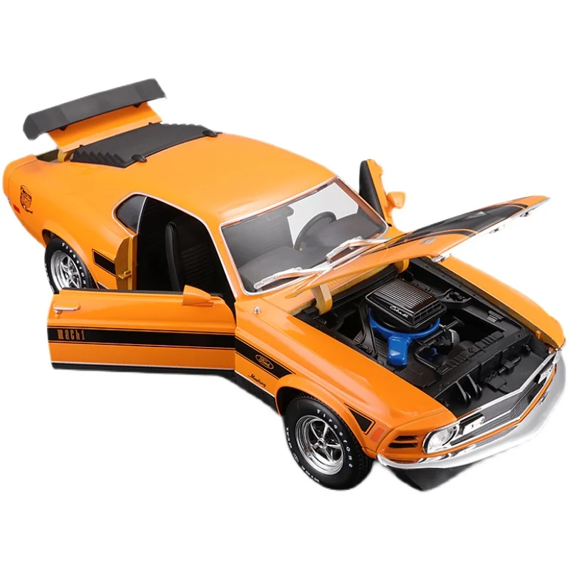 Maisto 1:18 1970フォードマスタングマッハ1静的ダイキャスト車両モデルカーのおもちゃ