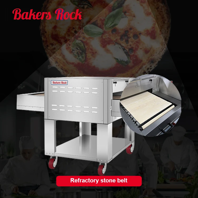 Tunnel Stone Conveyor Belt Pizza Oven 18Inch  Brick Pizza Ovens For Sales