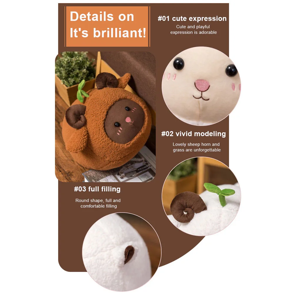 Sheep Plush Dolls Baby Cute Animal Stuffed Toys Children Accompany Girl Gifts