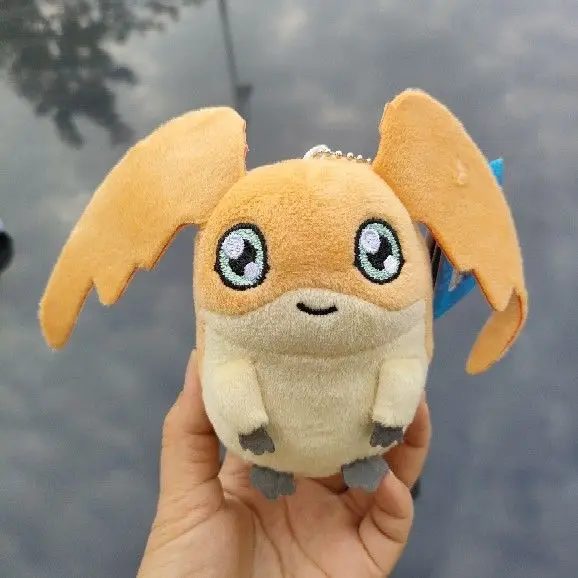 12cm Digimon Adventure Plush Keychain Set - Agumon Gabumon Piyomon Gomamon Patamon Tailmon Bag Charms for Fans Birthday Gifts