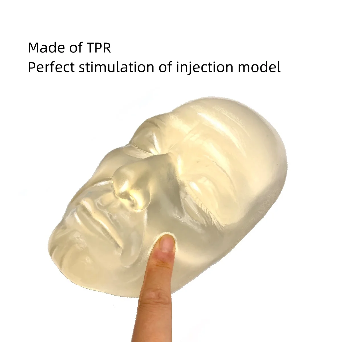 Transparent Silicone Male Injection Mannequin Training Model Applied in Aesthetics Training for Esthetician