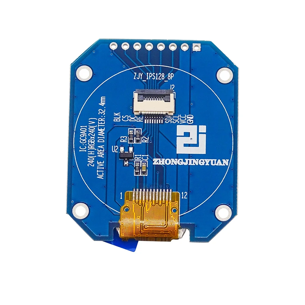 1,28 Zoll TFT LCD Display Modul Runde RGB 240*240 GC9A01 Treiber 4 Draht SPI Schnittstelle 240x240 Auflösung Adapter PCB Für Arduino