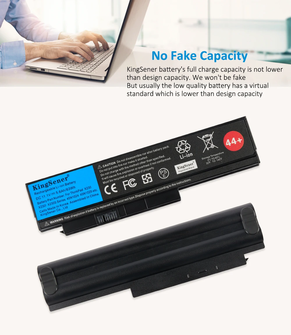 KingSener 45N1025 Laptop Battery For Lenovo Thinkpad X230 X230i X230S 45N1024 45N1028 45N1029 45N1020 45N1021 63WH 94WH