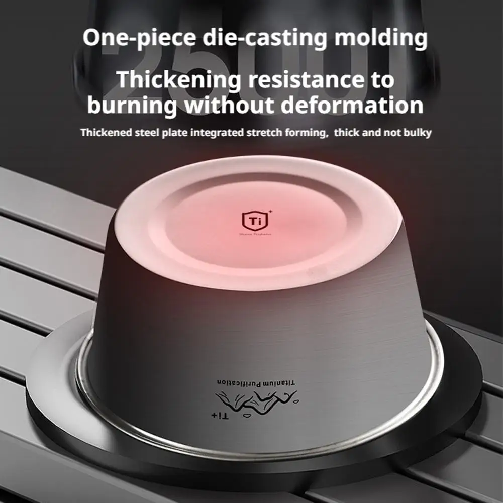 

Титановая сверхлегкая портативная матовая круглая тарелка для кемпинга на открытом воздухе, многофункциональный контейнер для хранения еды для пикника, путешествий