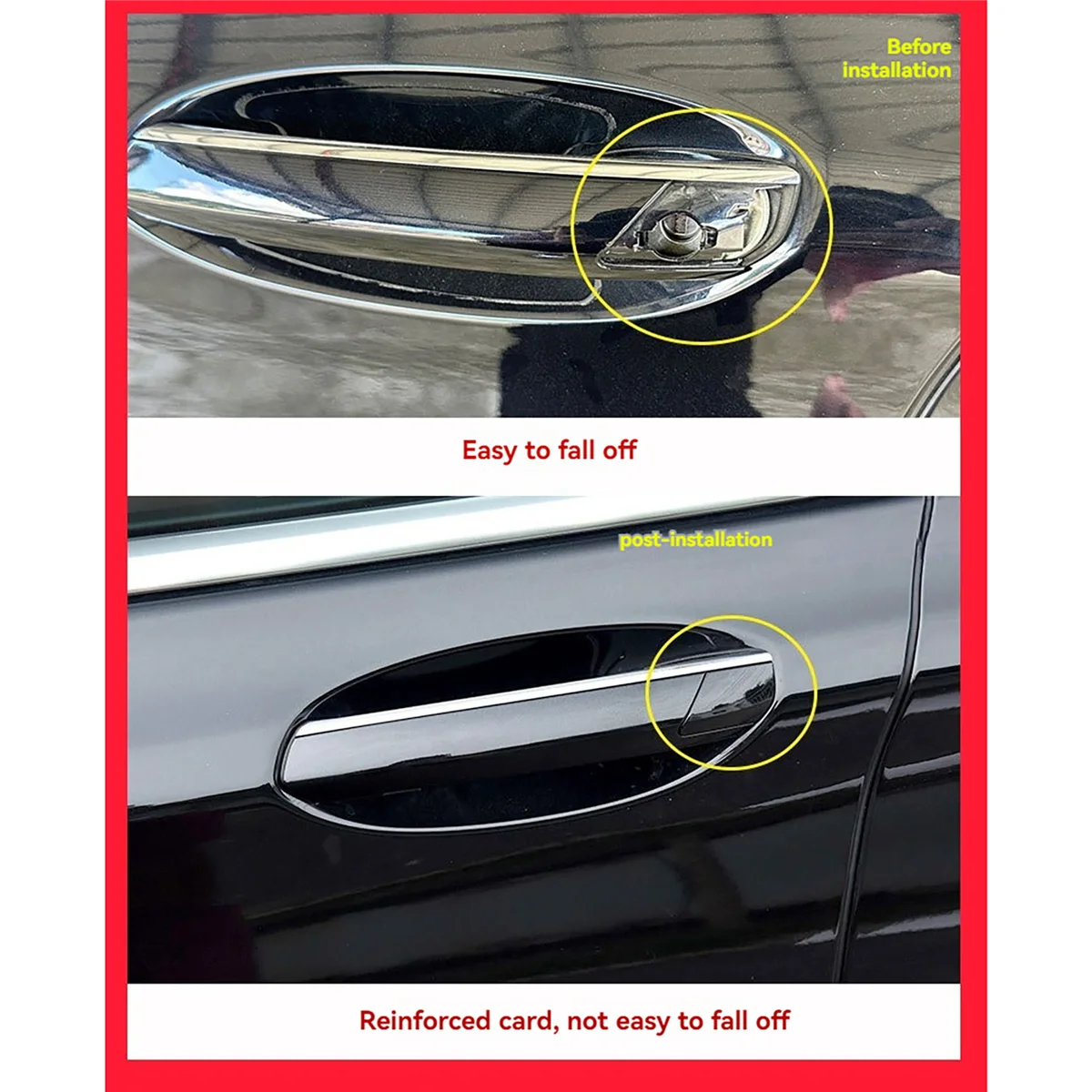 51217474681 Outside Door Handle Lock Access Cover Exterior Door Handle Key Cover for BMW 7 Series G11 G12 2015-2022