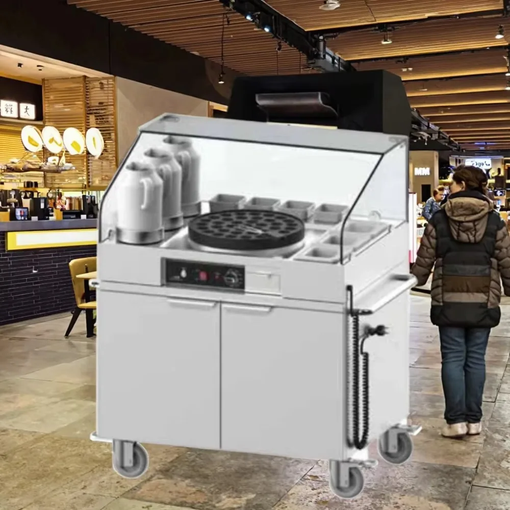 Professional Supplier Heavy Duty Mini Pancake Mobile Service Station Commercial Kitchen Equipment For Food Catering Business