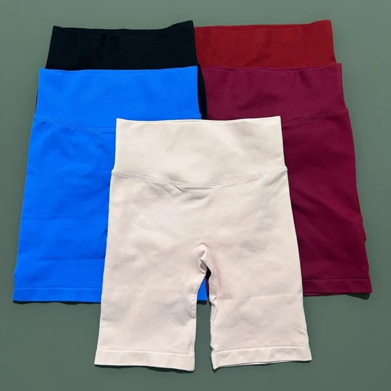 

Dynamic Sports Shorts 6.5 High Wais Women Seamless Yoga Shorts Butt Lifting Breathable Workout Gym Leggings Running Sports Short