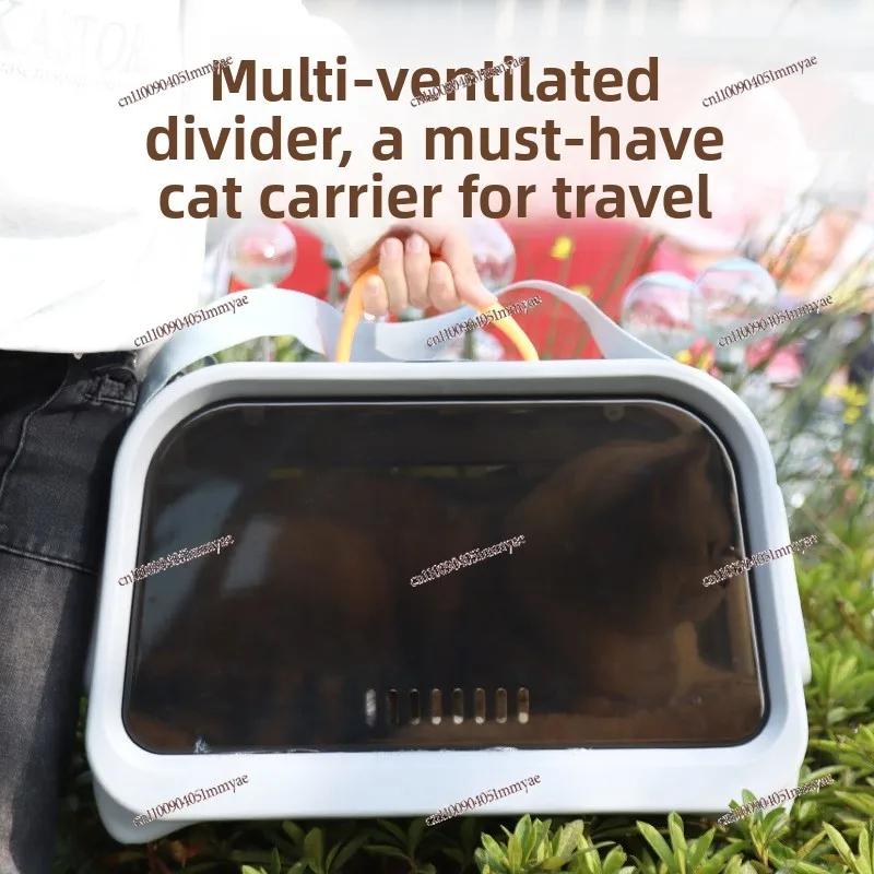 Translucent Anti-stress Shoulder Cat Bag Large Capacity Breathable Cat Going Out Portable Portable Pet Air Case