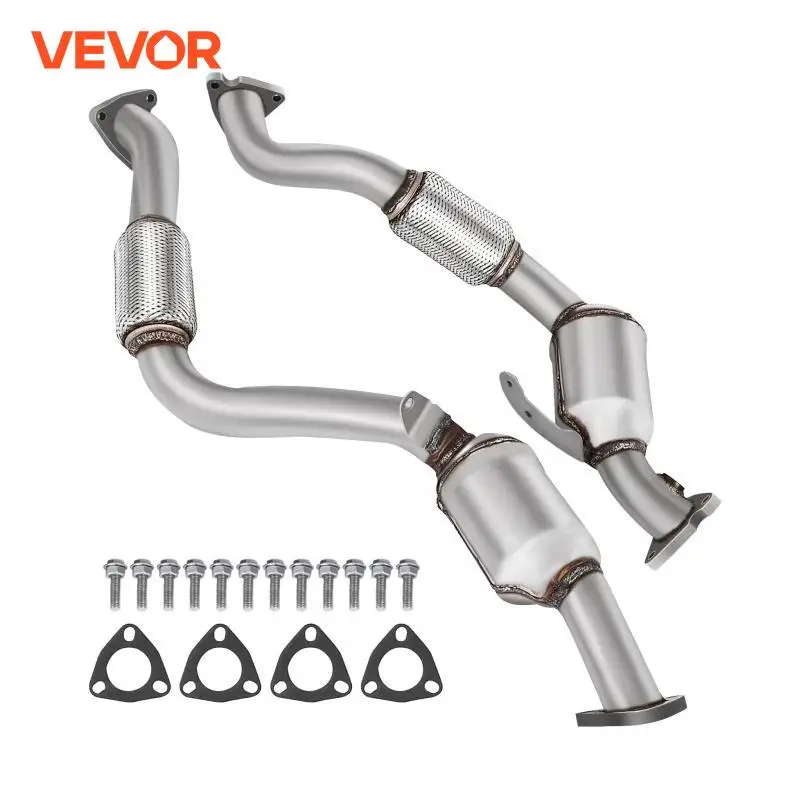 VEVOR Auto Flex Pipe Catalytic Converter Fit for 2008 2009 Audi Q7 3.6L EPA OBD II Certification Green Emission Strong Purifying