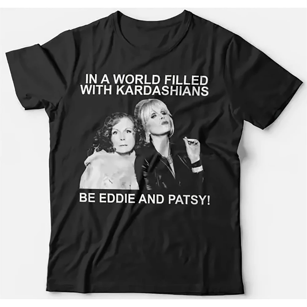 Be Eddie and Patsy Graphic T-Shirt Unisex Men's Short Sleeve T-Shirt| Fashionable Print Regular Fit Casual Attire Perfect Gift
