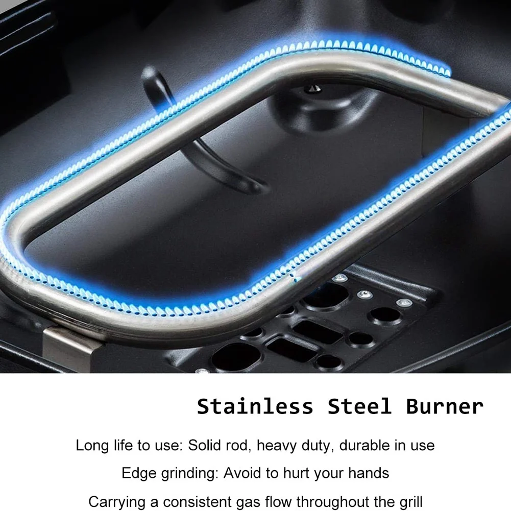 

ABKJ-Stainless Steel Grill Burner Tubes 60040 Replace Parts For Q100, Q120, Q1000, Q1200, 386002, 516002, 516001, 50060001