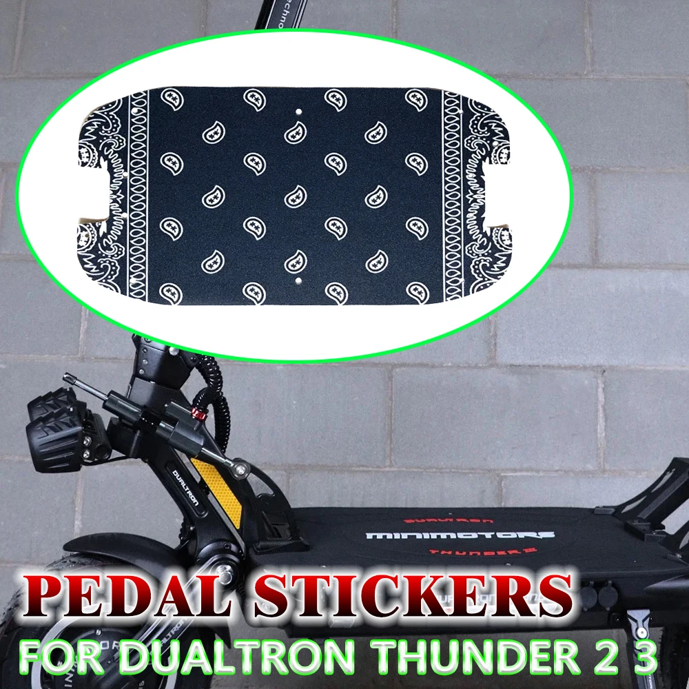 

For Dualtron Thunder 2 3 Electric Scooter Customized Pedal stickers Anti-slip Protective Non-Slip Decal Sandpaper Pedal stickers