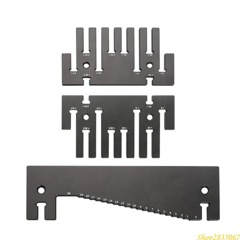 High-precision Depth Height Gauge Aluminum-Alloy Step Depth Gauge 3-Piece 831F
