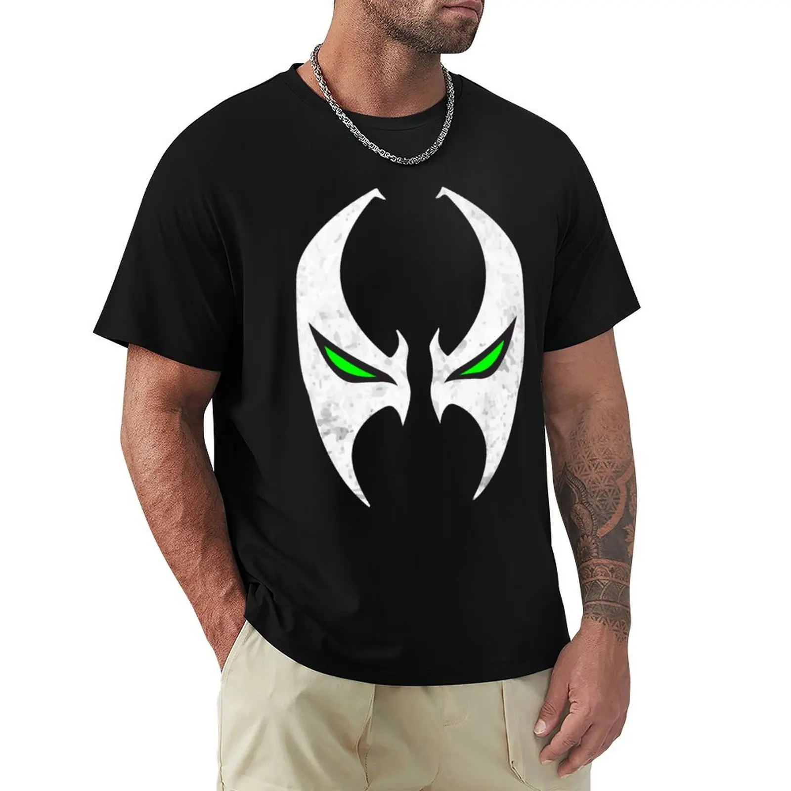Spawn Mask Logo T-Shirt cotton t shirt man T-Shirt