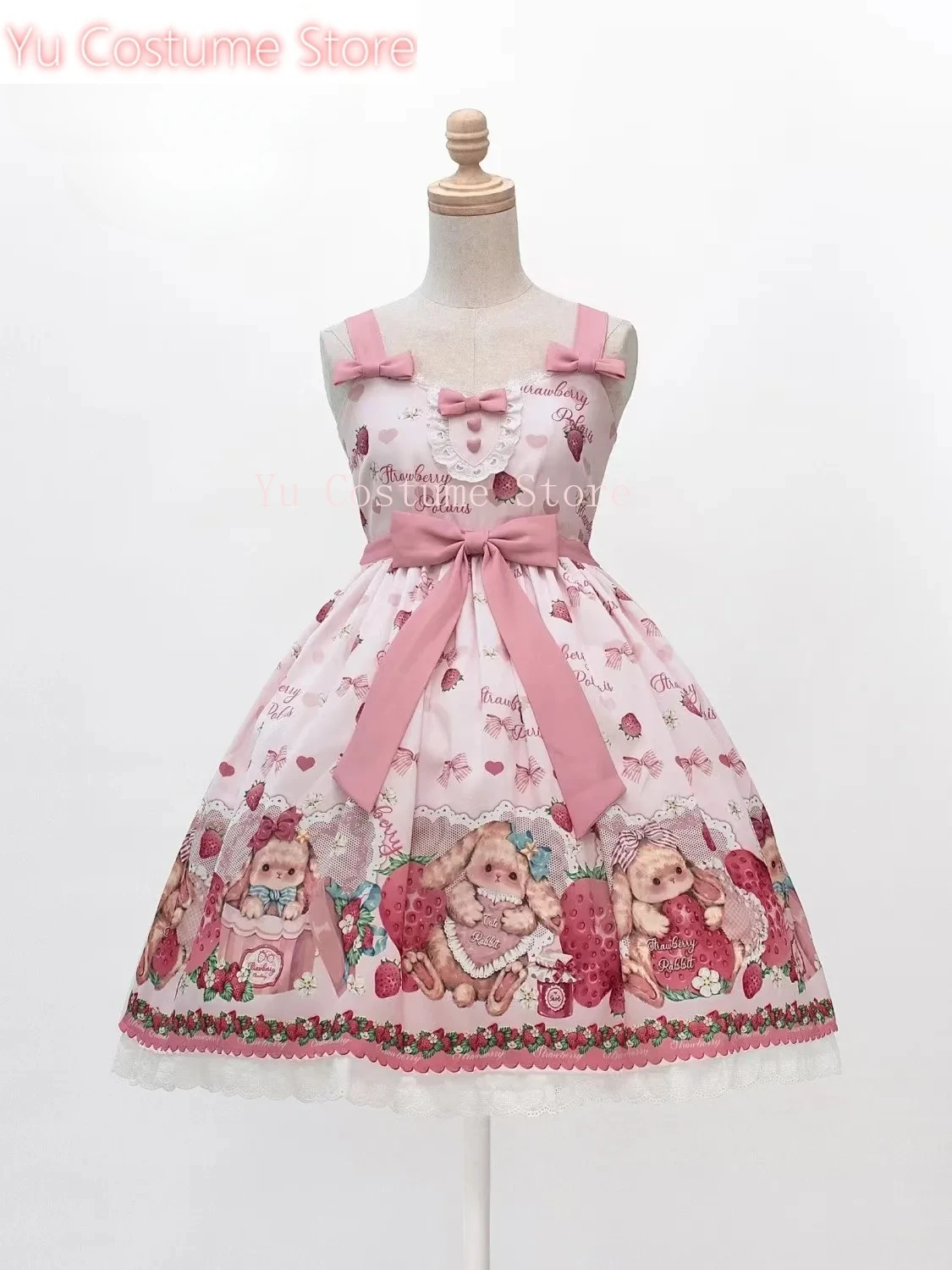 

Victorian Sweetlolita Summer Pink Cute Sweet Jsk Daily Light Ol Dress Girl's Birthday Cake Skirt Princess Tea Party Kawaii 2025