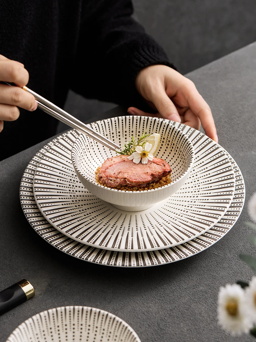 yunhe-tang-cerc-luxury-home-use-rice-bowl-set-underglaze-color-restaurant-display-dinnerware-modern-simple-sle-multifunc