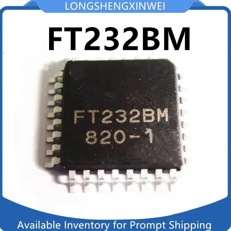1PCS FT232BM FT232 Encapsulated QFP32 New Original USB To Serial Chip