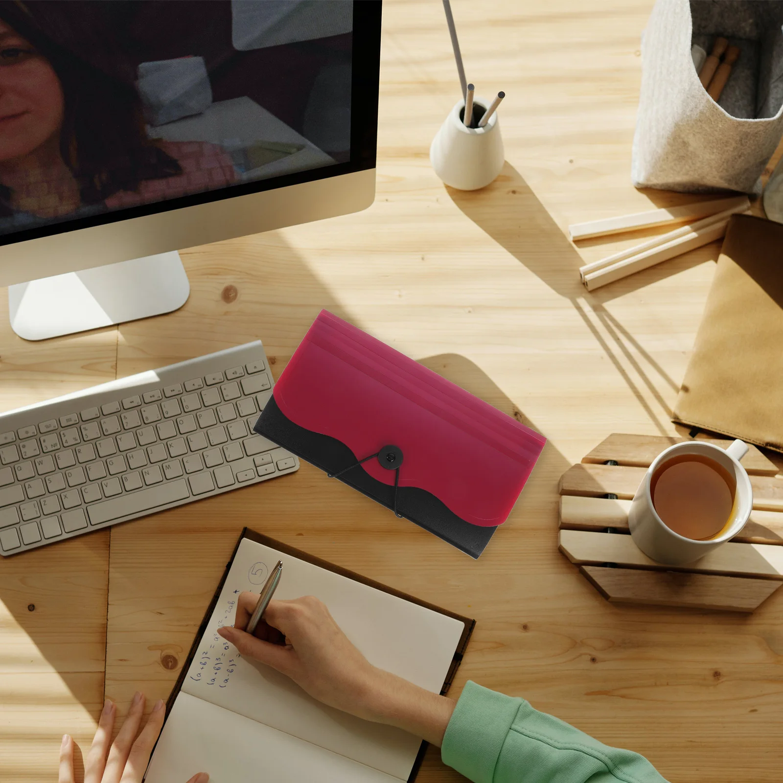 

13 Compartment Accordion Receipt Holder Plastic Pouch Waterproof Document Desktop Office File Organizer Portable