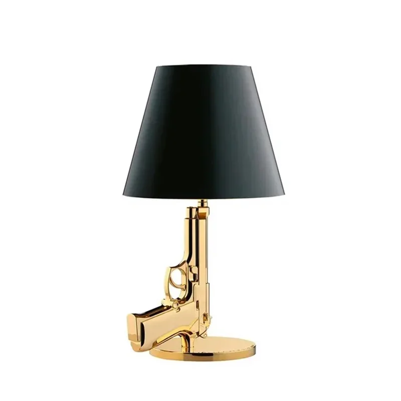 

Supply Living Room Exhibition Hall Decorative Table Lamp Foreign Trade Personality Gold-Plated Gun Table Lamp