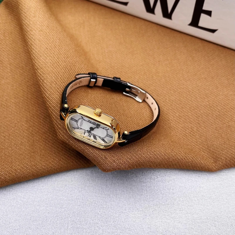 ساعة كلاسيكية للسيدات أنيقة وبسيطة ورائعة مقاومة للماء 2025 كوارتز هدية عيد ميلاد