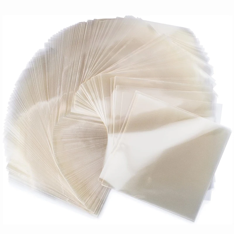 500 Uds. Envoltorios transparentes para caramelos, hojas de envoltura de celofán Natural para dulces caseros, turrón, Chocolate Taffy
