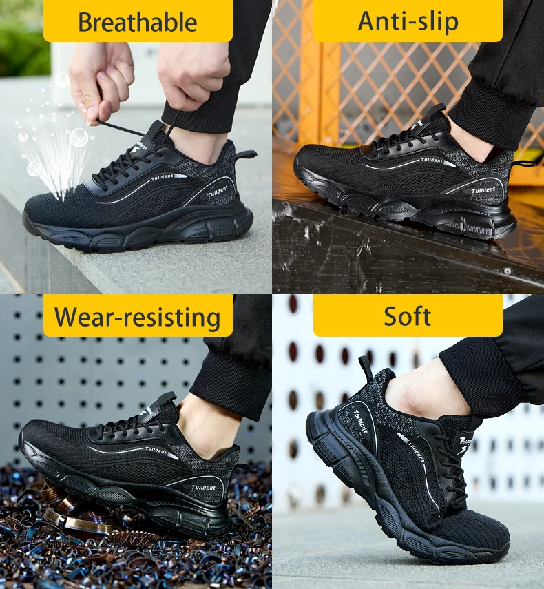 Sicherheitsschuhe für Herren, Anti-Schlag- und Anti-Stich-Arbeitsschuhe, unzerstörbare Sicherheitsstiefel für Herren, isolierte Schuhe, taktische Stiefel – Detail 9