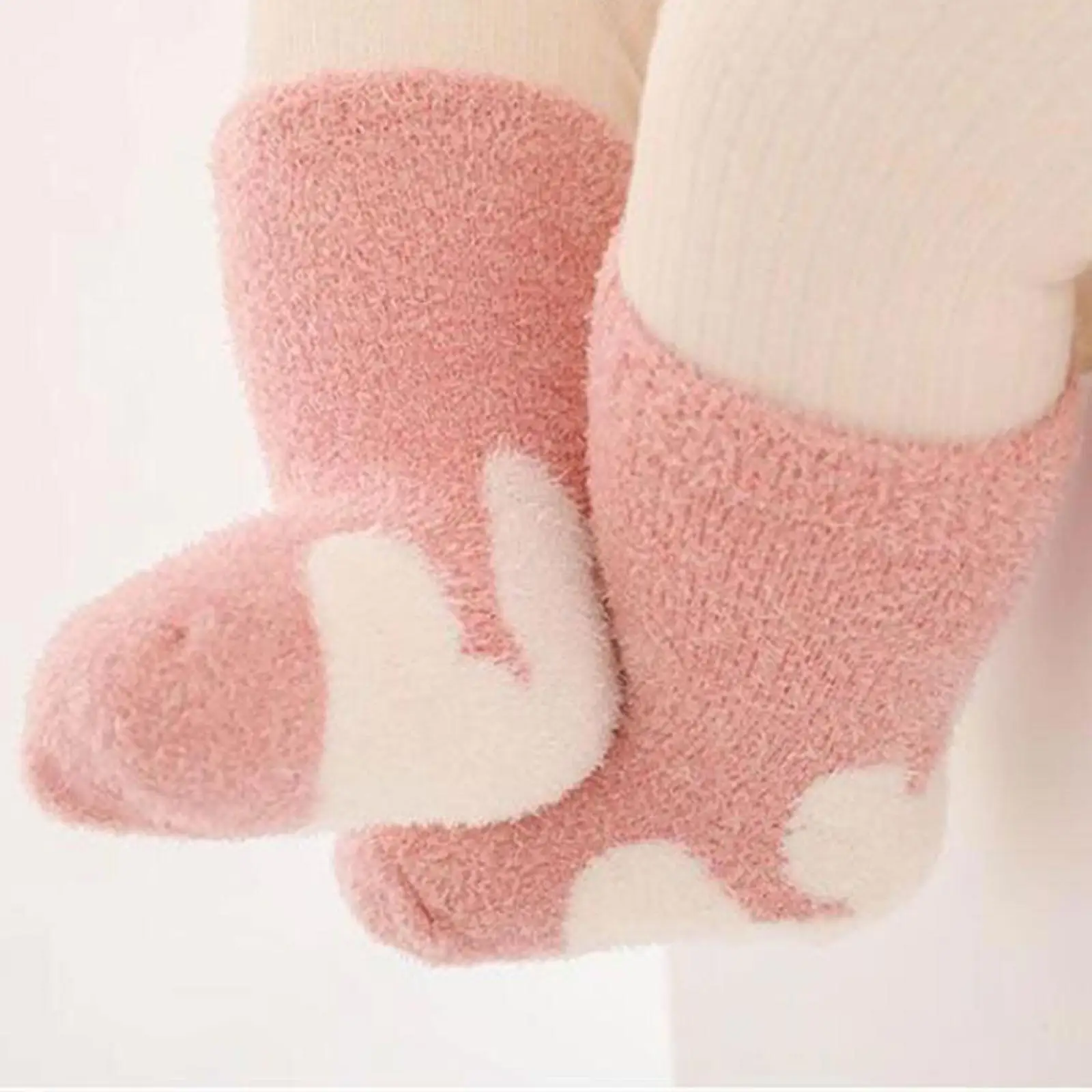 Plush Socks Thickened Non Slip Grip Soft Warm for Autumn and Winter Fashion Baby Socks for Newborn Home Boys Girls Baby Indoor