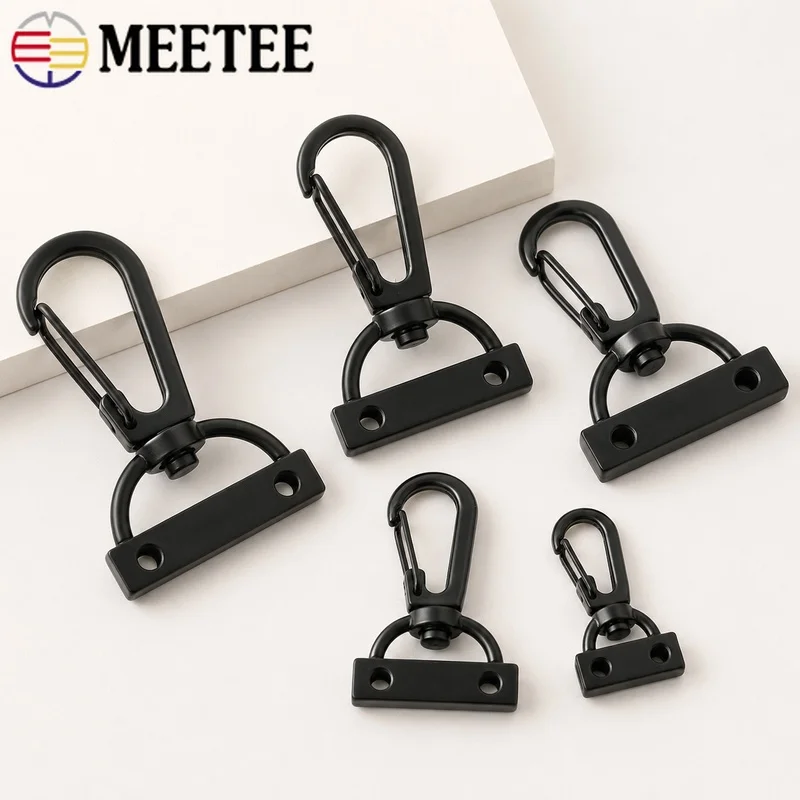 10/20Pcs 15-38mm Metal Trigger Snap Hooks Screw Fixing Bag Shoulder Strap Clasps Backpack Swivel Clips Lobster Buckles Hardware