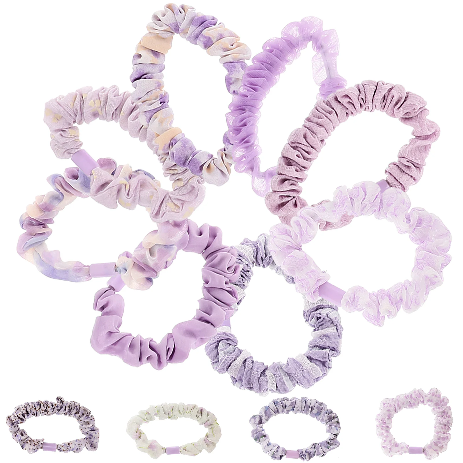 

12 Pcs Elastic Hair Ties Women Girls Bulk Accessories Hair Bands Scrunchies Stylish Safe Material Birthday Wedding