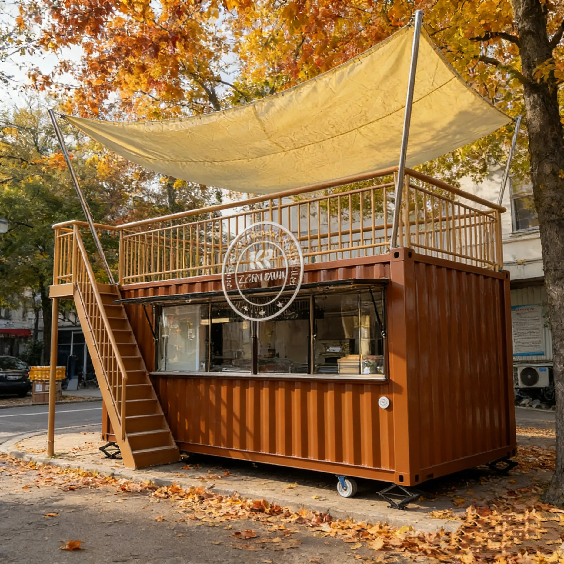 

Customized Multi-Functional Commercial Container Bar Modified Mobile Coffee Truck Food Trailer for Outdoor Event Catering