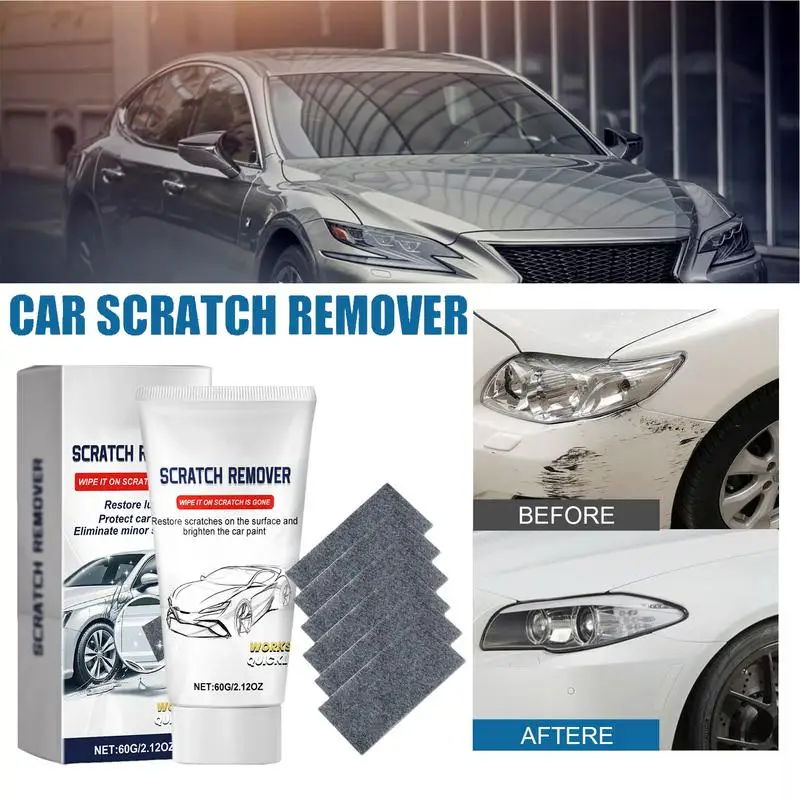 Car Scratch Repair Vehicle Scuff Removal Car Paint Scratch Eraser With Cloth User-Friendly Practical Scratch Repairing Polishing