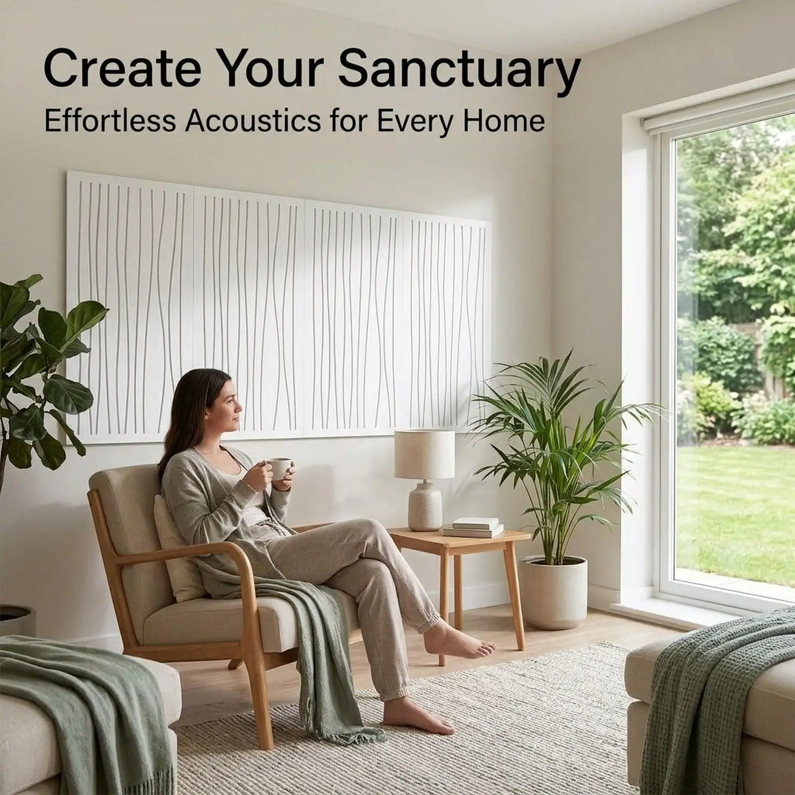 Decorative Art Acoustic Wall Panels Easy Installation Soundproof Panels for Home Theater Recording Room