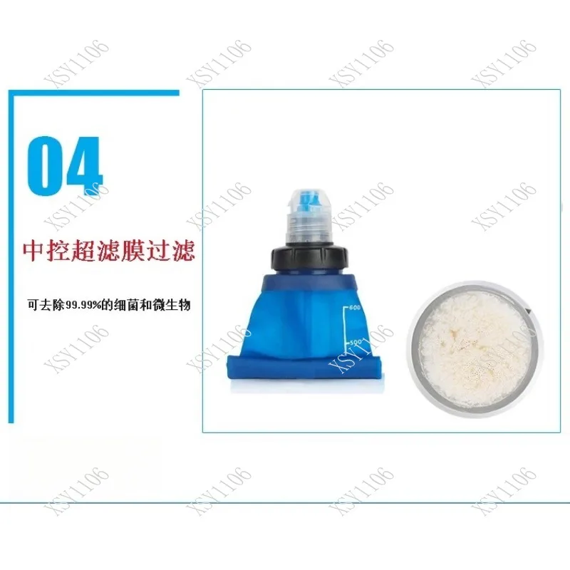 Personal Portable Water Filter Outdoor Purifier for Camping Hiking Emergency Survival - Lightweight And Compact Design
