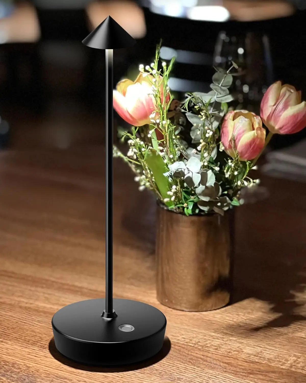 Rechargeable Cordless LED Desk Lamp, 6000mAh Battery, Waterproof Touch Dimmable Light for Indoor Outdoor Use