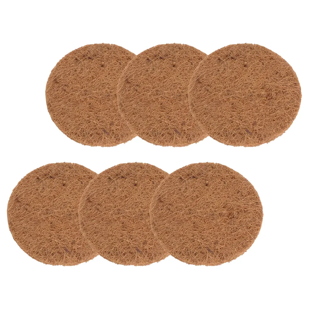 

6pcs Pet Pads Pigeon Nest Mat Bird Nesting Coconut Fiber Mats Eggs Breeding Natural Pigeon Egg Pads Durable Bird Nest 20CM 03