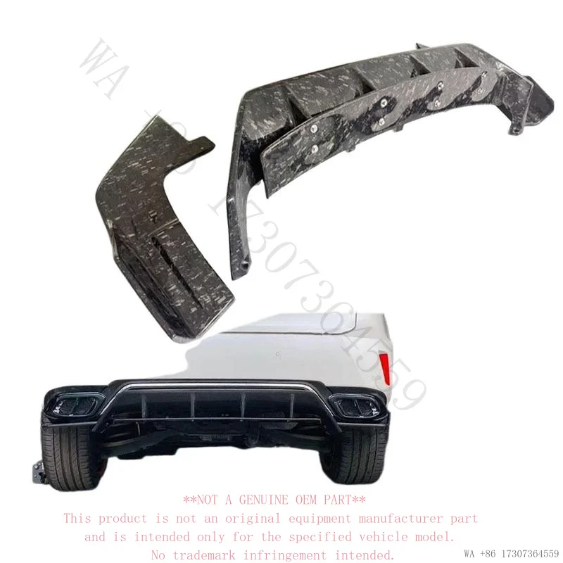 Suitable for Lexus RX300/RX450 carbon fiber forged pattern rear lip, rear bumper spoiler